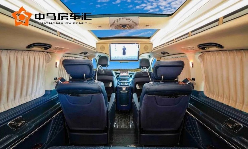 奔驰v级法蓝丝黛豪华商务车，奢侈品面料点缀七座奢华空间！8.jpg