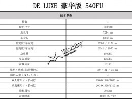 DE LUXE 540FU配置表-标准配置