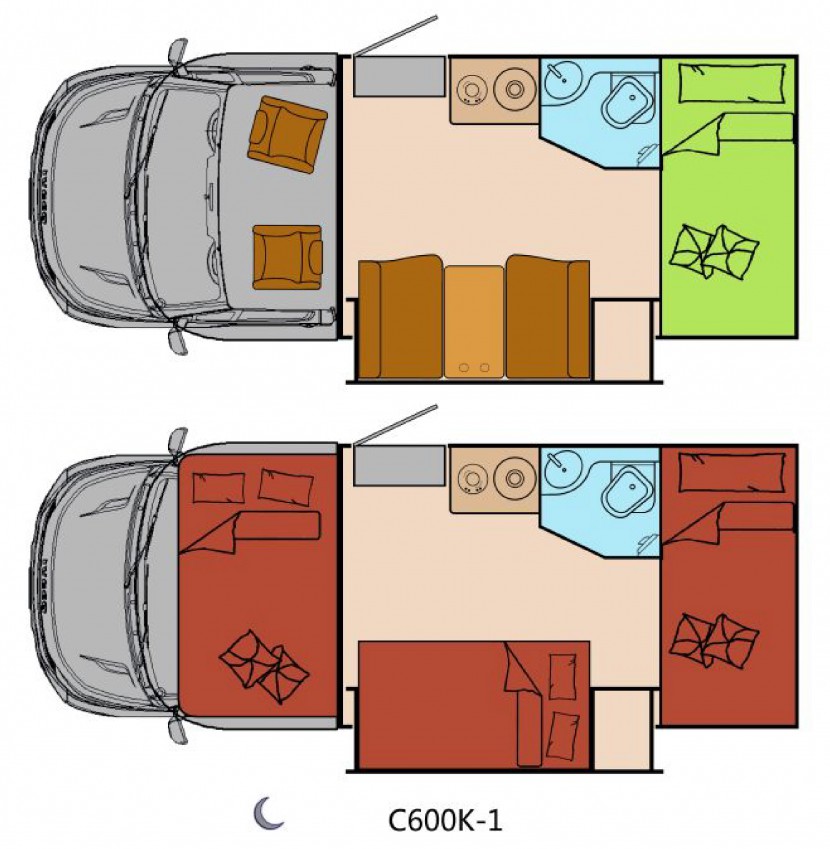 新星房车罗马假日系列C600K-单扩展（绿座） 85.8万元 C600K-1