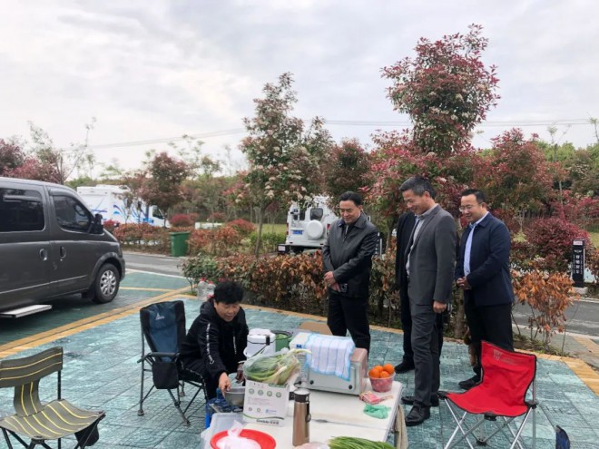 仪征市委副书记刘春华一行莅临视察赛德·驿路亦家露营地