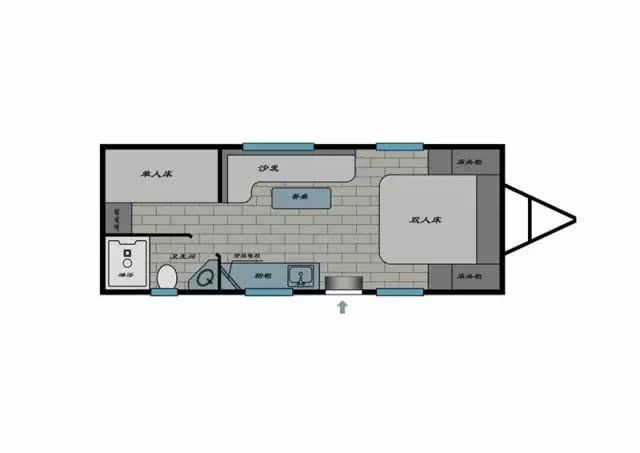 【赛德房车产品展示】8米营地拖挂房车641