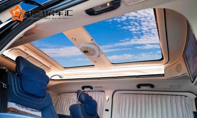 奔驰v级法蓝丝黛豪华商务车，奢侈品面料点缀七座奢华空间！6.jpg