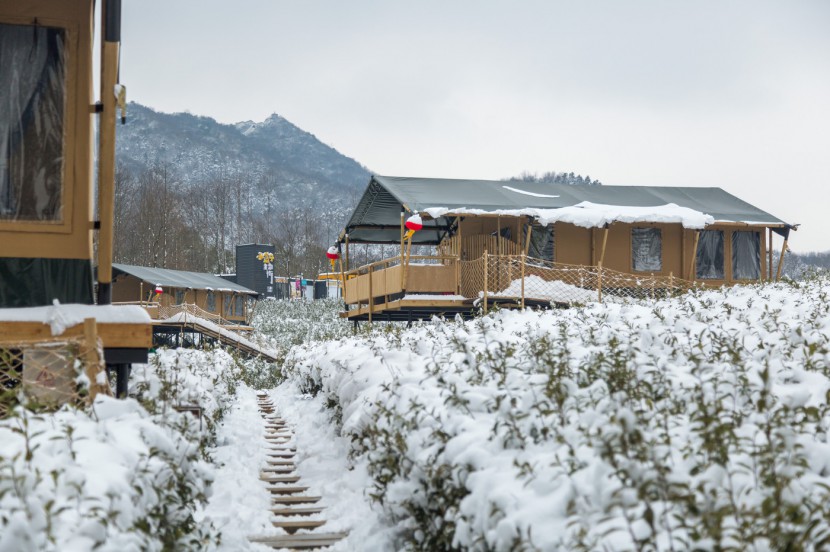 茅山宝盛园野奢帐篷酒店雪景喜马拉雅野奢帐篷酒店&mdash;雪景16