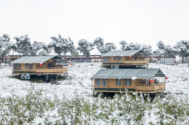 茅山宝盛园野奢帐篷酒店雪景喜马拉雅野奢帐篷酒店&mdash;雪景7