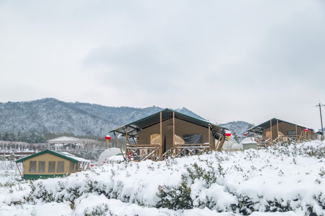 茅山宝盛园野奢帐篷酒店雪景喜马拉雅野奢帐篷酒店&mdash;雪景8