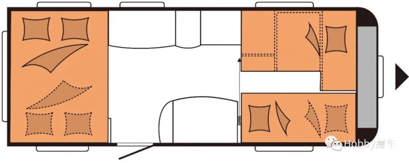 Hobby房车|豪华版515UHK，能满足一家4代人同时旅行的梦想！图片