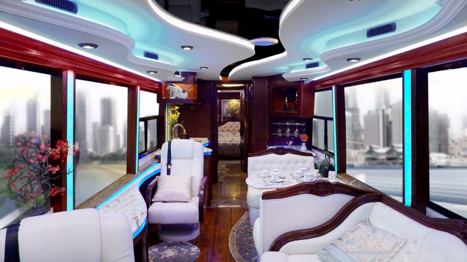 厦龙金龙客车 2020款厦龙豪华大巴房车生活区