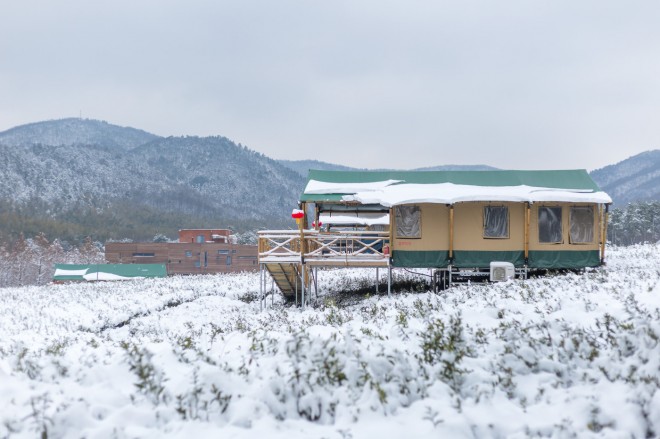 茅山宝盛园野奢帐篷酒店雪景喜马拉雅野奢帐篷酒店&mdash;雪景3