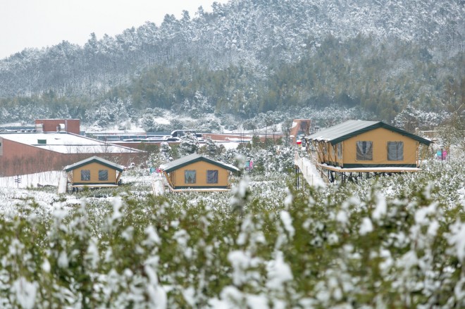茅山宝盛园野奢帐篷酒店雪景喜马拉雅野奢帐篷酒店&mdash;雪景6