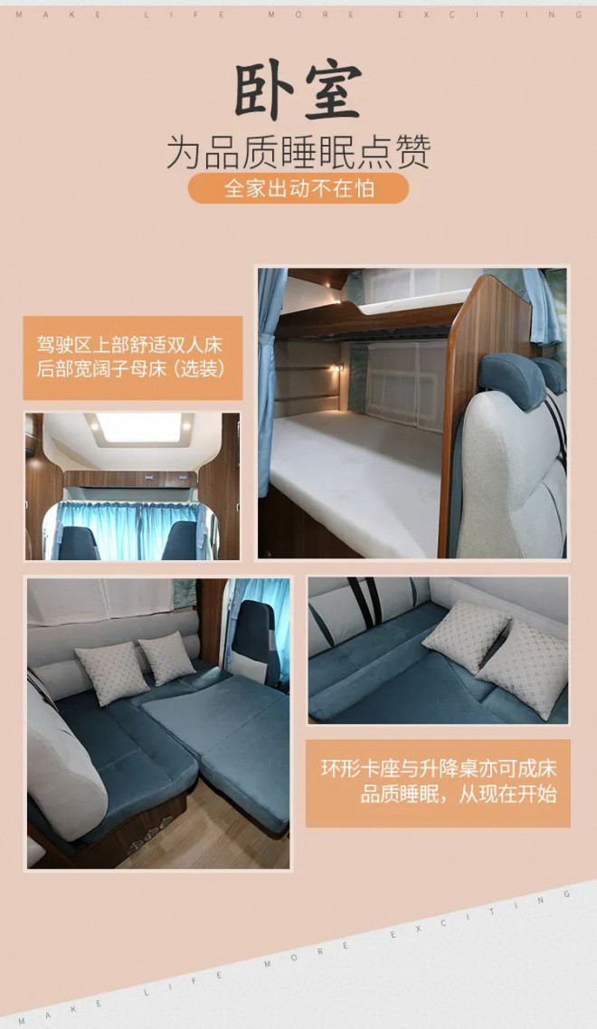 宇通依维柯欧胜C533豪华版无拓大顶房车